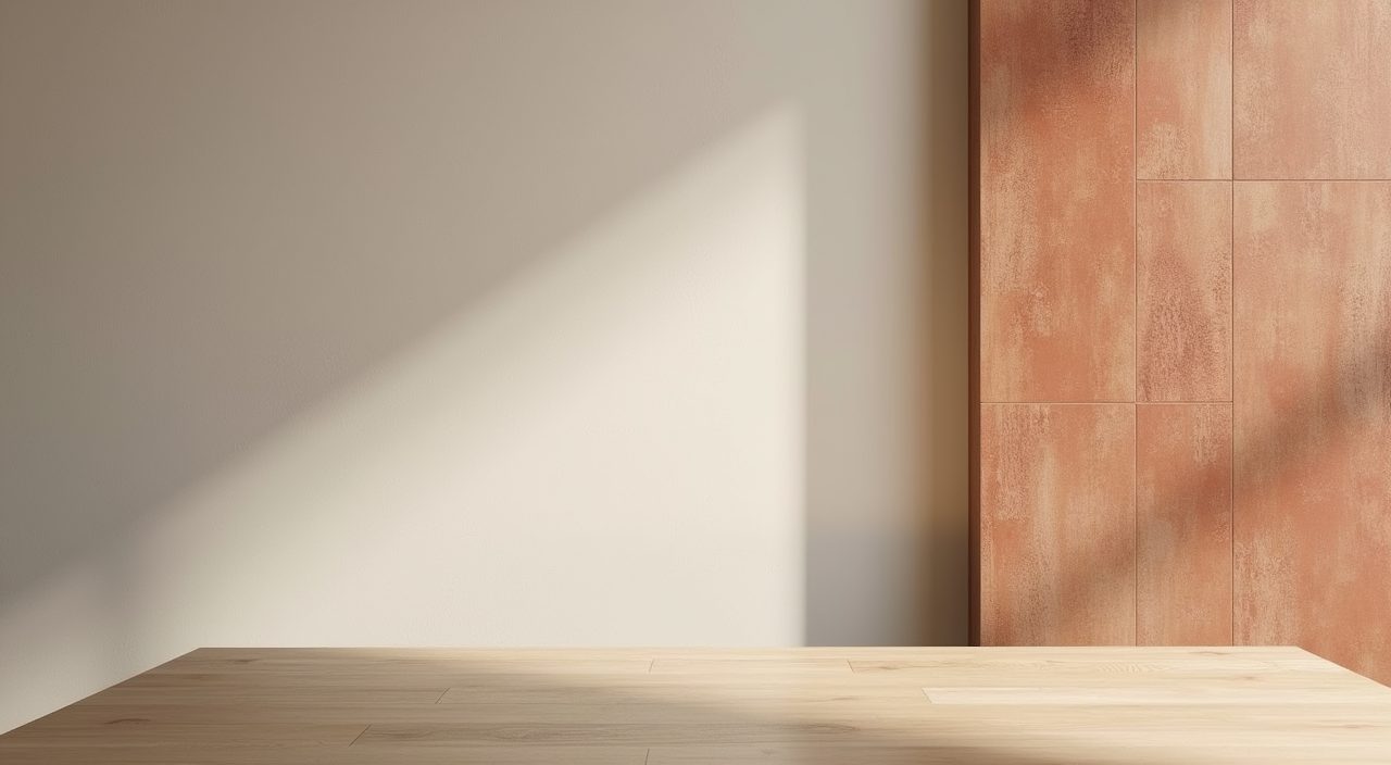 Contemporary material palette detail with matte greige, light oak and terracotta accent for a Singapore condo dining area