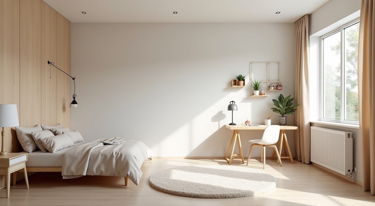Contemporary landed home kids room with zoned sleep, study and play areas