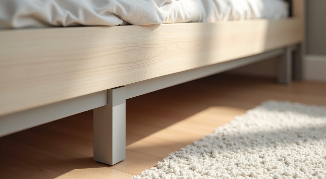 Close up of humidity friendly laminate carpentry, powder coated metal and washable rug in a Singapore kids room