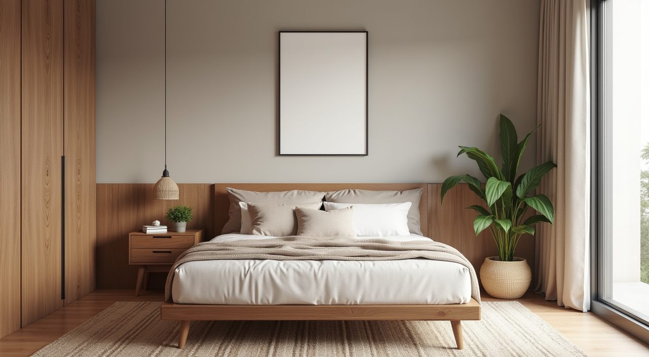 Textured styling with boucle linen rattan and framed art in a modern luxury Singapore kids room