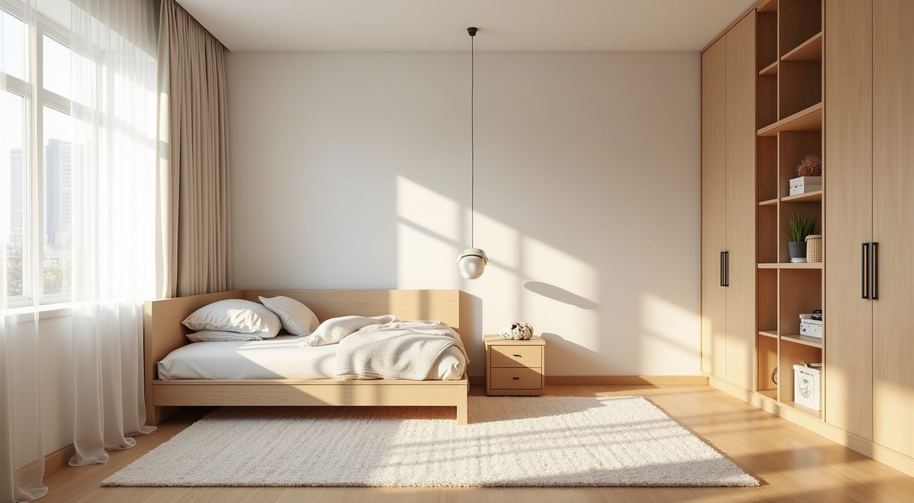 Bright airy Scandinavian kids bedroom mood shot in a Singapore condo