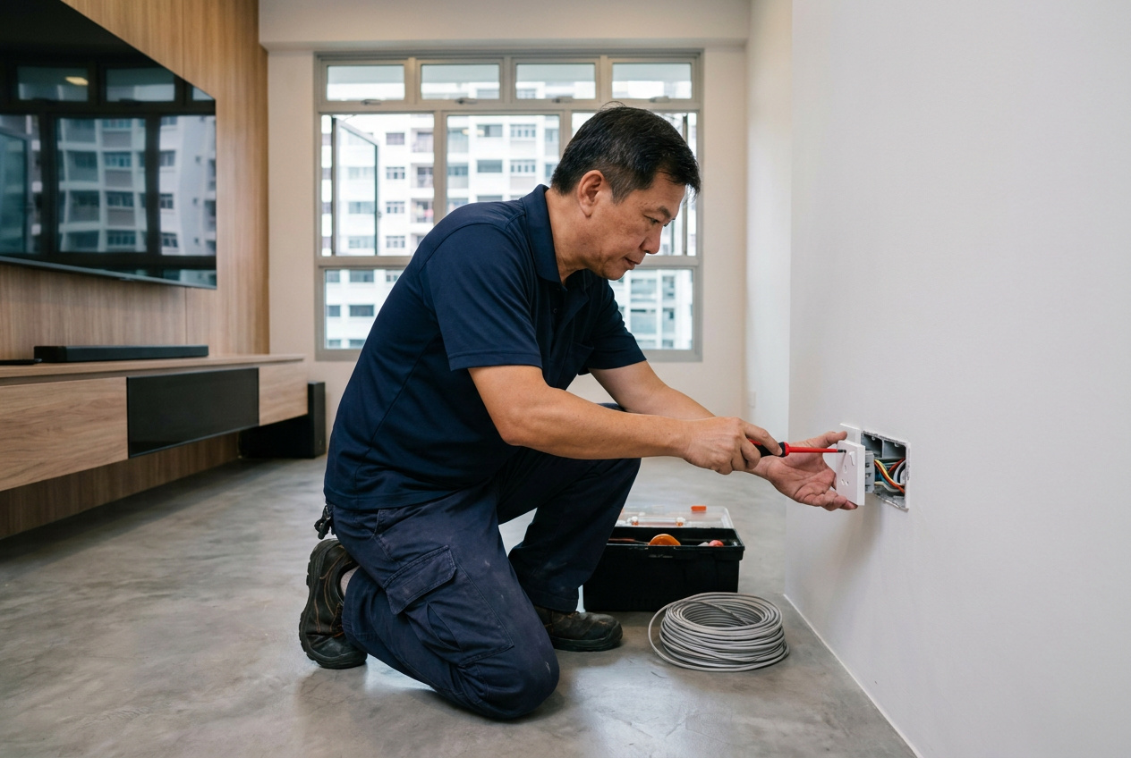 Power Socket and Switch Installation in Singapore